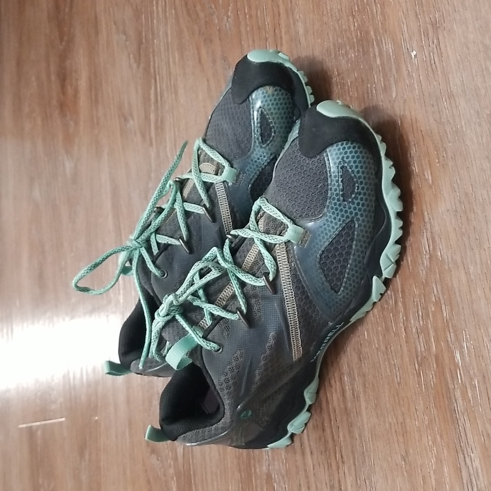(9) Merrell Castle Rock Adventure Lace Up Hiking Shoes Gorpcore Performance Wear